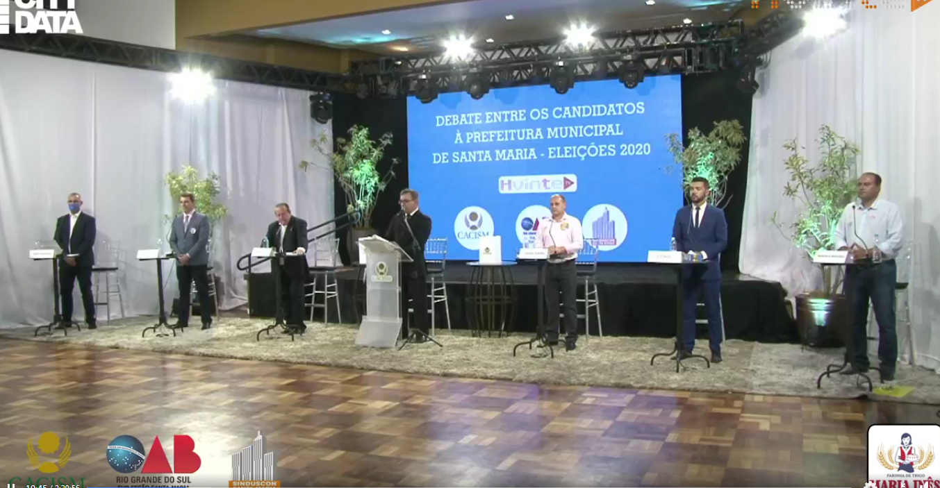 Candidatoa prefeito particpam de debate